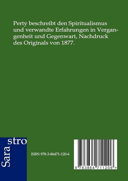 Produktbild: Der jetzige Spiritualismus und verwandte Erfahrungen