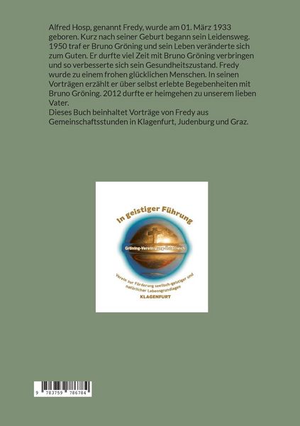 Produktbild: Alfred Hosp ein guter Freund von Bruno Gr&ouml;ning