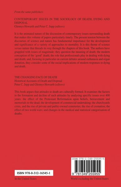 Produktbild: The Unknown Country: Death in Australia, Britain and the USA