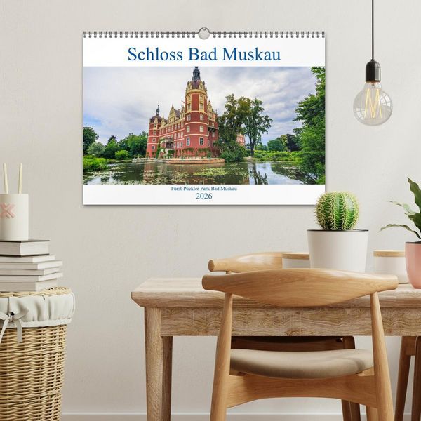 Produktbild: Schloss Bad Muskau (Wandkalender 2026 DIN A3 quer), CALVENDO Monatskalender