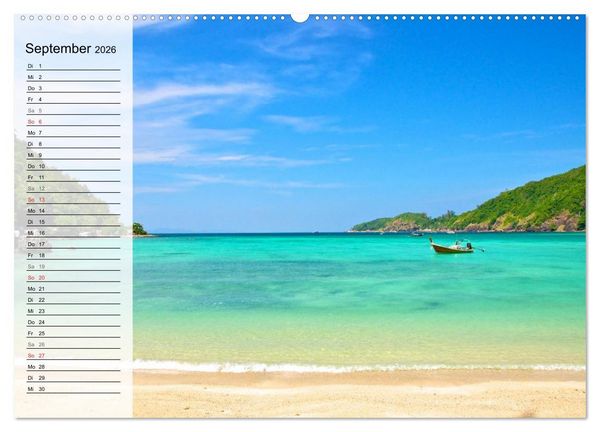 Produktbild: Mein Thailand - Geburtstagskalender (hochwertiger Premium Wandkalender 2026 DIN A2 quer), Kunstdruck in Hochglanz