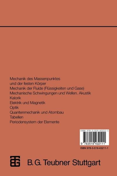 Produktbild: Physik in Formeln und Tabellen