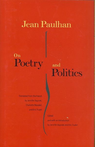 Produktbild: Paulhan, J: On Poetry and Politics