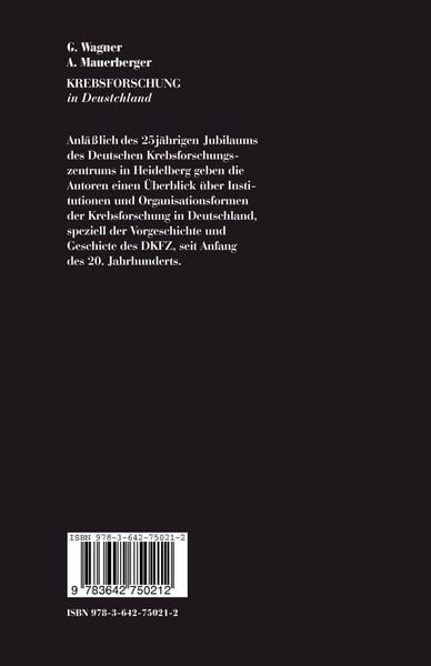 Produktbild: Krebsforschung in Deutschland