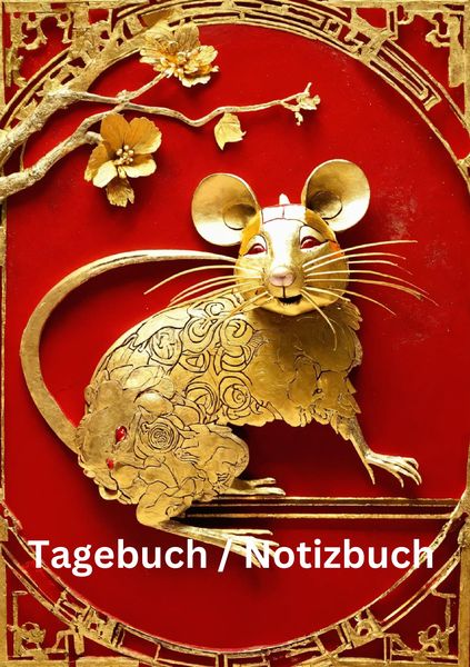 Produktbild: Tagebuch / Notizbuch Chinesische Tierkreis Ratte