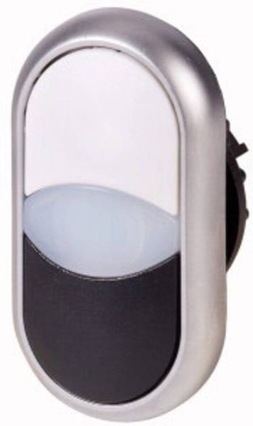 Eaton 216704-WH M22-DDL-WS Doppeldrucktaster Weiß, Schwarz 1St.