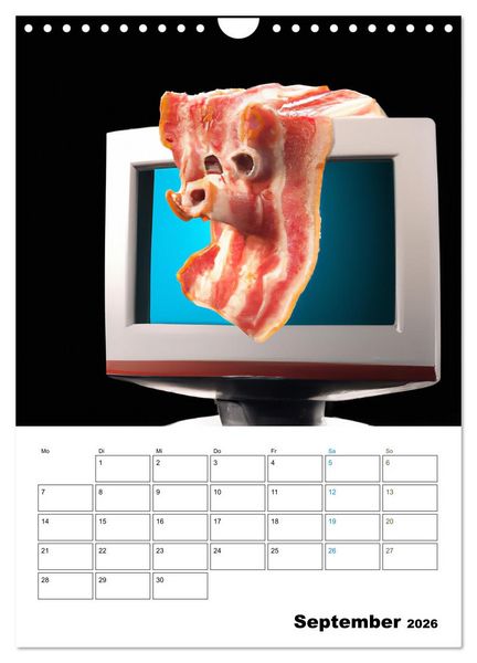 Produktbild: Bacon Kalender - Wir lieben Bacon (Wandkalender 2026 DIN A4 hoch), CALVENDO Monatskalender