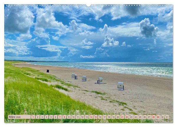 Produktbild: Fischland zwischen Ostsee und Bodden (hochwertiger Premium Wandkalender 2026 DIN A2 quer), Kunstdruck in Hochglanz