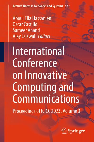 Produktbild: International Conference on Innovative Computing and Communications