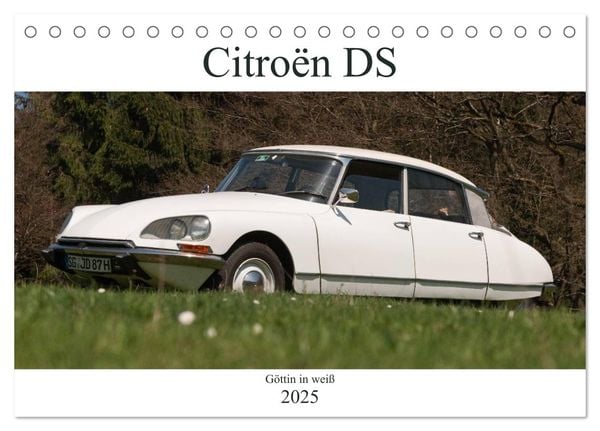 Produktbild: Citro&euml;n DS - G&ouml;ttin in wei&szlig; (Tischkalender 2025 DIN A5 quer), CALVENDO Monatskalender