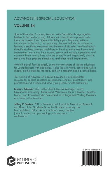 Produktbild: Special Education for Young Learners with Disabilities