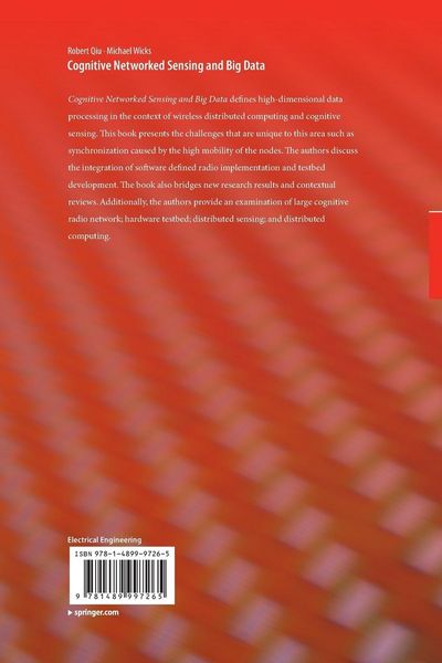 Produktbild: Cognitive Networked Sensing and Big Data