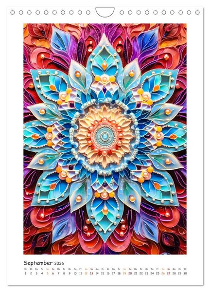 Produktbild: Zauberhafte Mandalas (Wandkalender 2026 DIN A4 hoch), CALVENDO Monatskalender