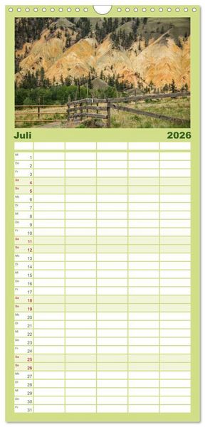 Produktbild: Familienplaner 2026 - Oh Canada... mit 5 Spalten (Wandkalender, 21 x 45 cm) CALVENDO