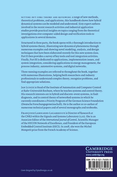 Produktbild: Handbook of Hybrid Systems Control