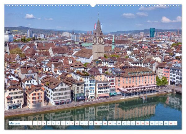 Produktbild: Schweiz - Vom Hochgebirge zu Palmen (hochwertiger Premium Wandkalender 2026 DIN A2 quer), Kunstdruck in Hochglanz