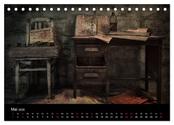 Produktbild: Geheimnisvolle Orte - Lost Places (Tischkalender 2026 DIN A5 quer), CALVENDO Monatskalender