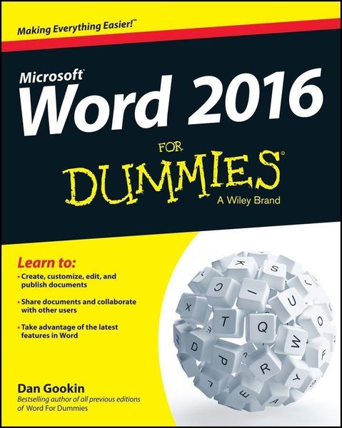 Produktbild: Word 2016 For Dummies