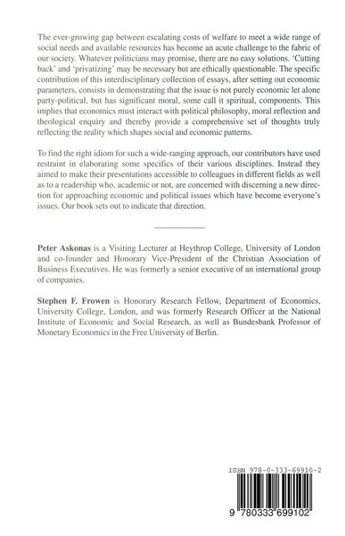 Produktbild: Welfare and Values