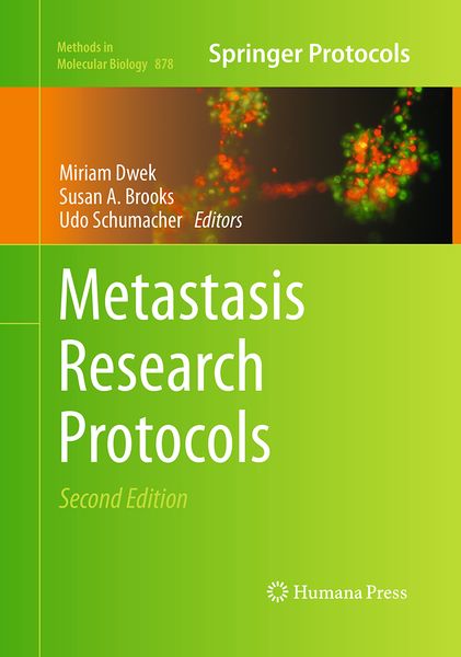 Produktbild: Metastasis Research Protocols