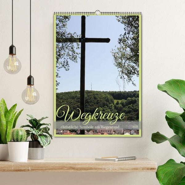 Produktbild: Wegkreuze - christliche Symbole am Wegesrand (Wandkalender 2026 DIN A2 hoch), CALVENDO Monatskalender