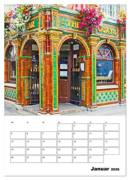 Produktbild: Dublin - faszinierende irische Hauptstadt (Wandkalender 2026 DIN A2 hoch), CALVENDO Monatskalender