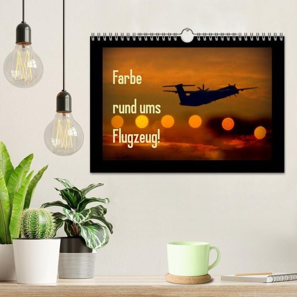 Produktbild: Farbe rund ums Flugzeug! (Wandkalender 2026 DIN A4 quer), CALVENDO Monatskalender