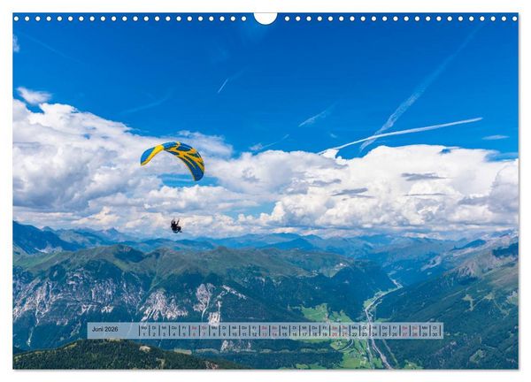 Produktbild: Paragliding - lautloses Schweben (Wandkalender 2026 DIN A3 quer), CALVENDO Monatskalender