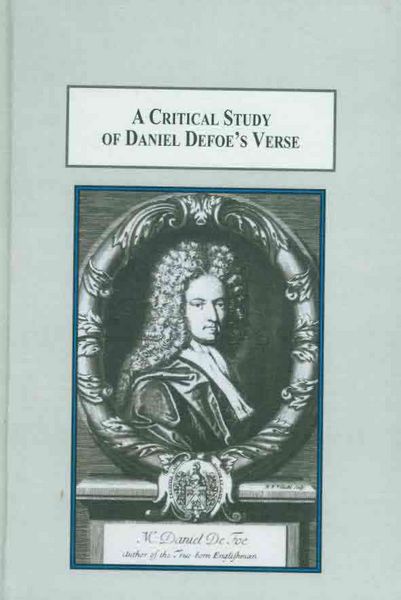 Produktbild: A Critical Study of Daniel Defoe's Verse
