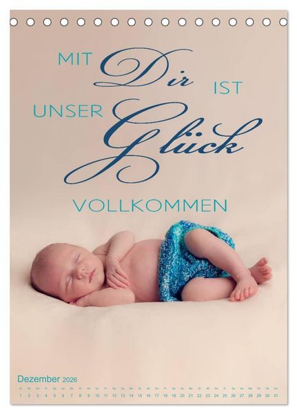 Produktbild: Babys - Die Liebe des Lebens (Tischkalender 2026 DIN A5 hoch), CALVENDO Monatskalender
