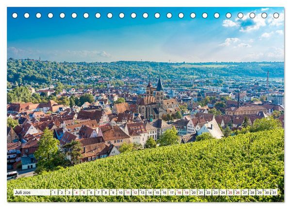 Produktbild: Ein Spaziergang durch Esslingen (Tischkalender 2026 DIN A5 quer), CALVENDO Monatskalender