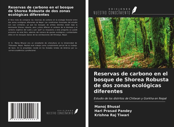 Produktbild: Reservas de carbono en el bosque de Shorea Robusta de dos zonas ecol&oacute;gicas diferentes