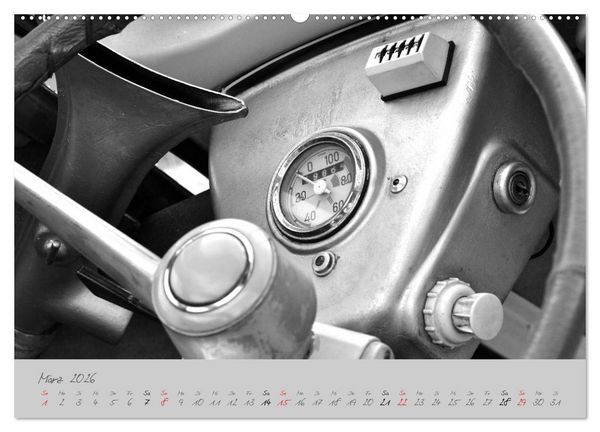 Produktbild: BMW Isetta 300 in schwarzwei&szlig; (Wandkalender 2026 DIN A2 quer), CALVENDO Monatskalender