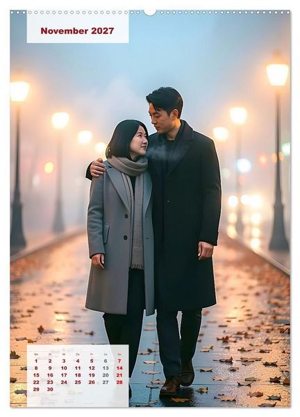 Produktbild: Herzen im Einklang &ndash; LOVERS EDITION (hochwertiger Premium Wandkalender 2027 DIN A2 hoch), Kunstdruck in Hochglanz
