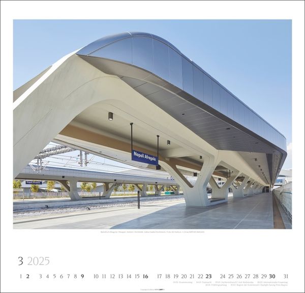 'Moderne Architektur Kalender 2025' 'Wandkalender'