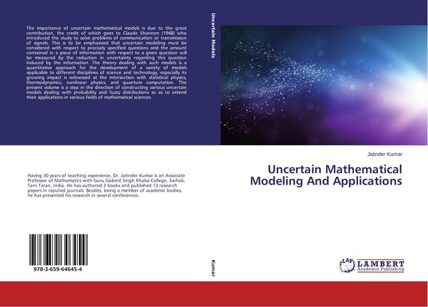 Produktbild: Uncertain Mathematical Modeling And Applications