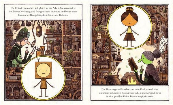 Produktbild: Der kleine Holzroboter und die Baumstumpfprinzessin