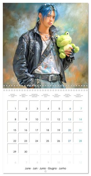 Produktbild: Des peluches - Inspir&eacute;es du style Manga (Calendrier mural carr&eacute; 2026 30x30 cm) Calendrier double avec une page pour vos prises de notes
