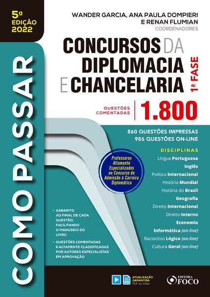 Produktbild: Concursos da diplomacia e chancelaria