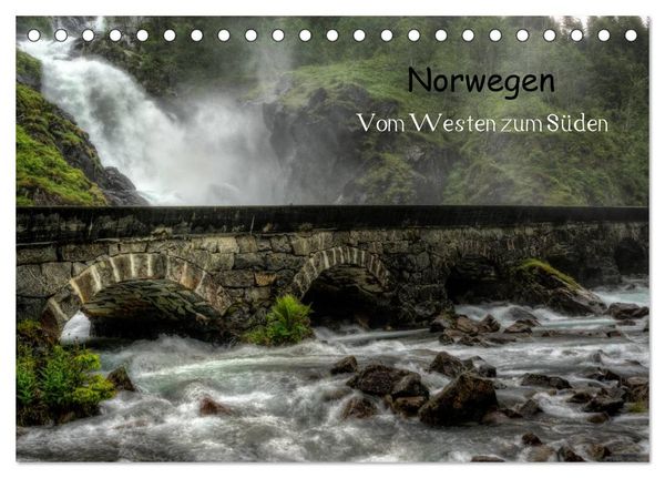 Produktbild: Norwegen - Vom Westen zum S&uuml;den (Tischkalender 2026 DIN A5 quer), CALVENDO Monatskalender