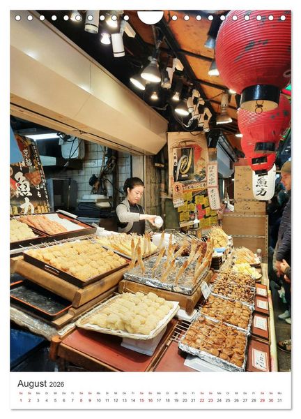 Produktbild: Japanisches Streetfood (Wandkalender 2026 DIN A4 hoch), CALVENDO Monatskalender