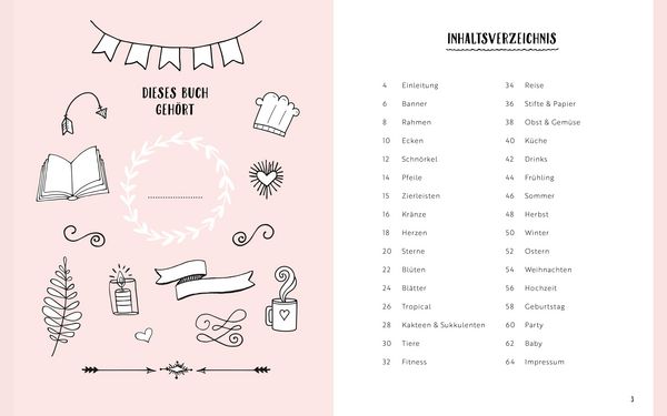 Produktbild: Handlettering-Schmuckelemente &ndash; 999 Vorlagen zum Nachzeichnen und Abpausen