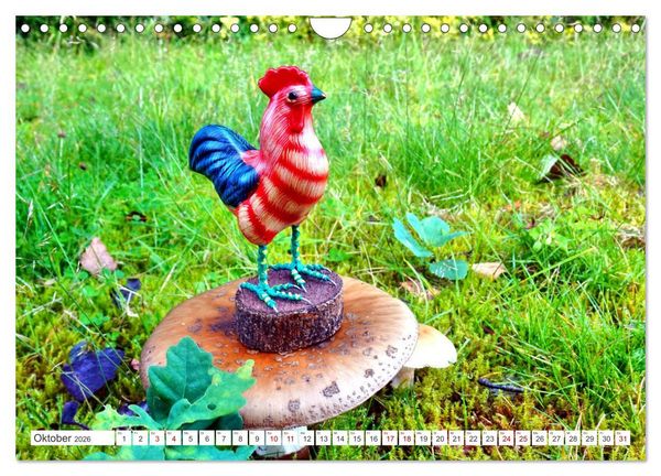 Produktbild: Pilz-Tiere (Wandkalender 2026 DIN A4 quer), CALVENDO Monatskalender