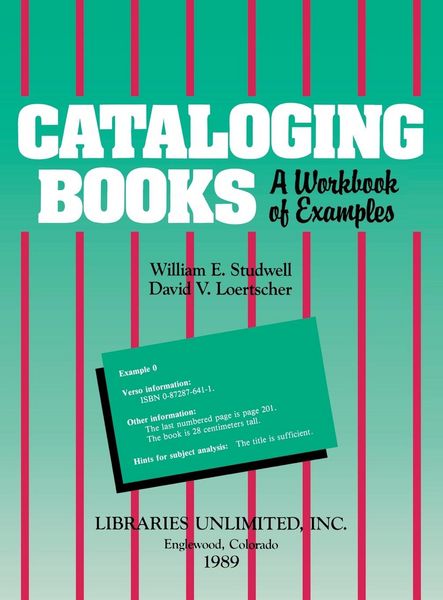 Produktbild: Cataloging Bks