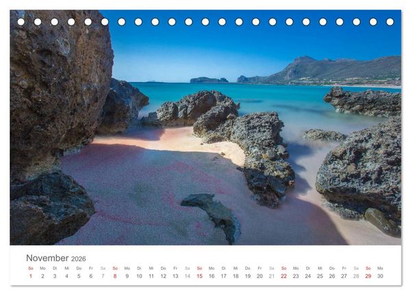 Produktbild: Kreta - Naturlandschaften (Tischkalender 2026 DIN A5 quer), CALVENDO Monatskalender