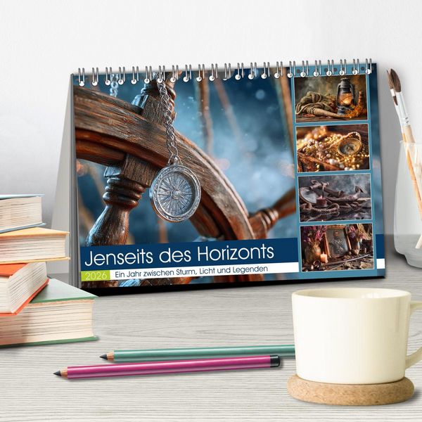 Produktbild: Jenseits des Horizonts (Tischkalender 2026 DIN A5 quer), CALVENDO Monatskalender