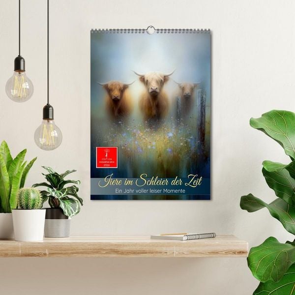 Produktbild: Tiere im Schleier der Zeit (Wandkalender 2026 DIN A3 hoch), CALVENDO Monatskalender