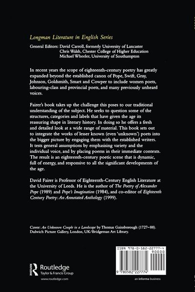 Produktbild: English Poetry of the Eighteenth Century, 1700-1789