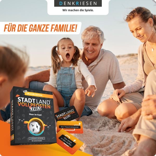Produktbild: DENKRIESEN - STADT LAND VOLLPFOSTEN&reg; - Levels - URLAUBS EDITION &ndash; "Meer im Kopf."