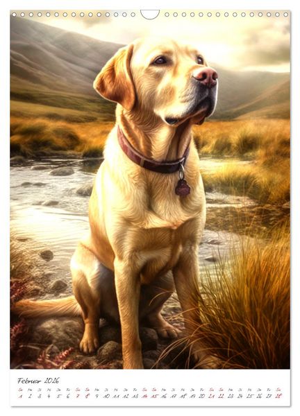 Produktbild: Der Labrador (Wandkalender 2026 DIN A3 hoch), CALVENDO Monatskalender
